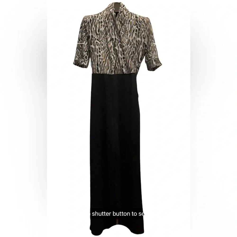 Stylish Black and Gray Jumpsuit